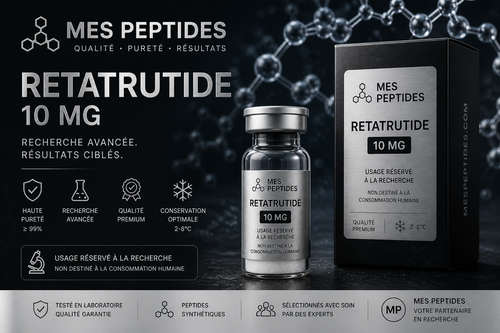 Retatrutide 10mg | Triple Agoniste GLP-1/GIP/Glucagon